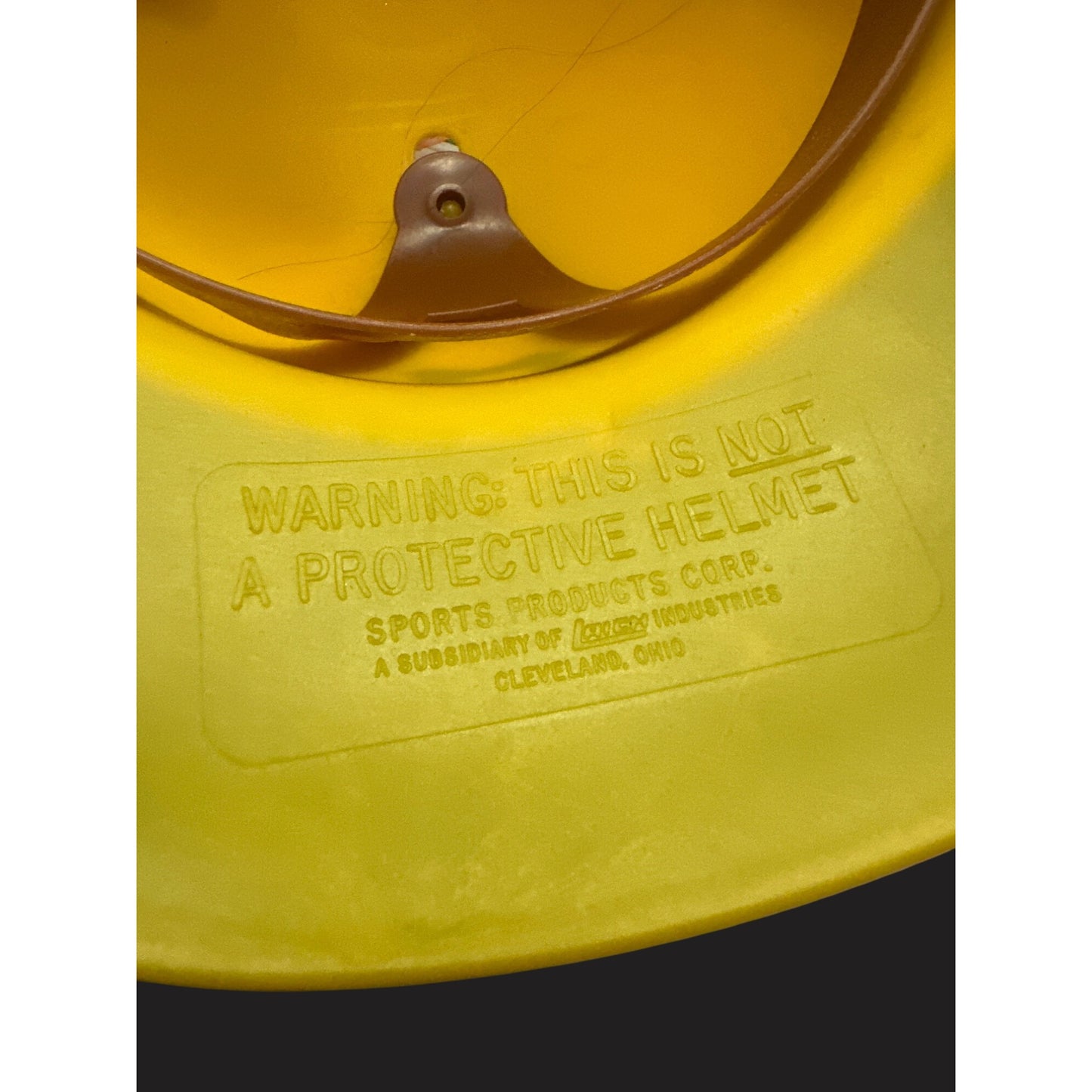 1969  Pittsburgh Pirates Yellow & Black Plastic Souvenir Helmet Adjustable Strap