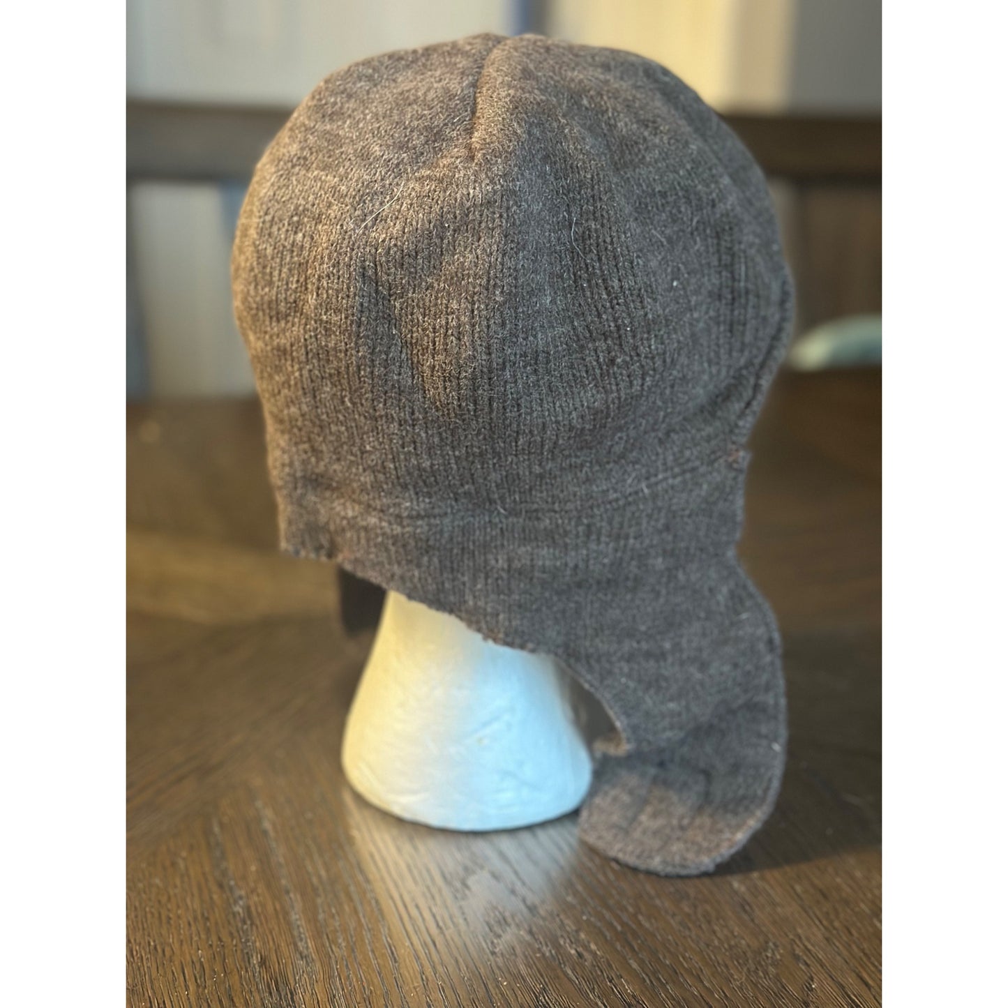 Stetson Wool Brown Aviator Hat With Ear Flaps unisex