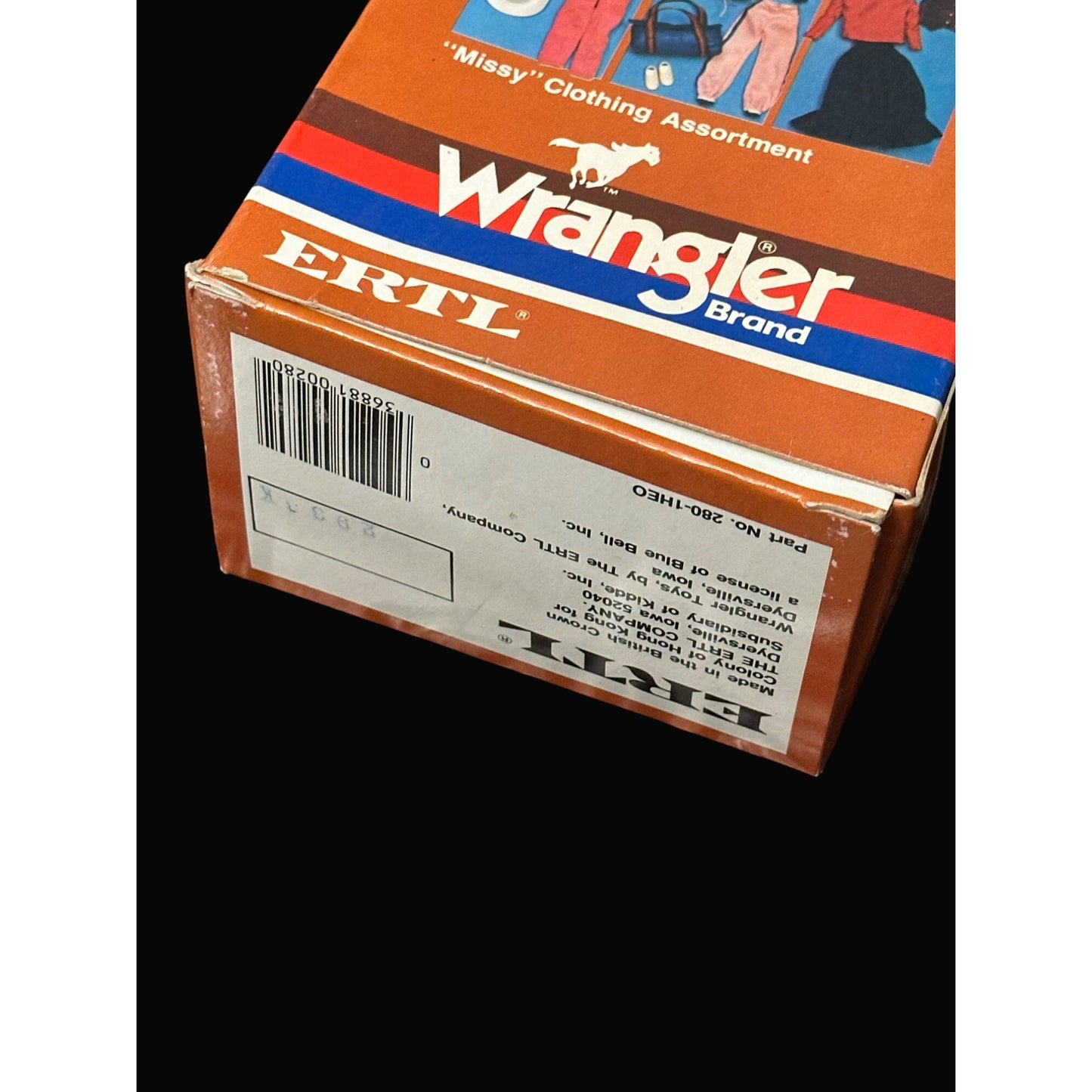 ERTL Wrangler Brand 11.5" Cowboy Doll In Western Wear Collectible Box