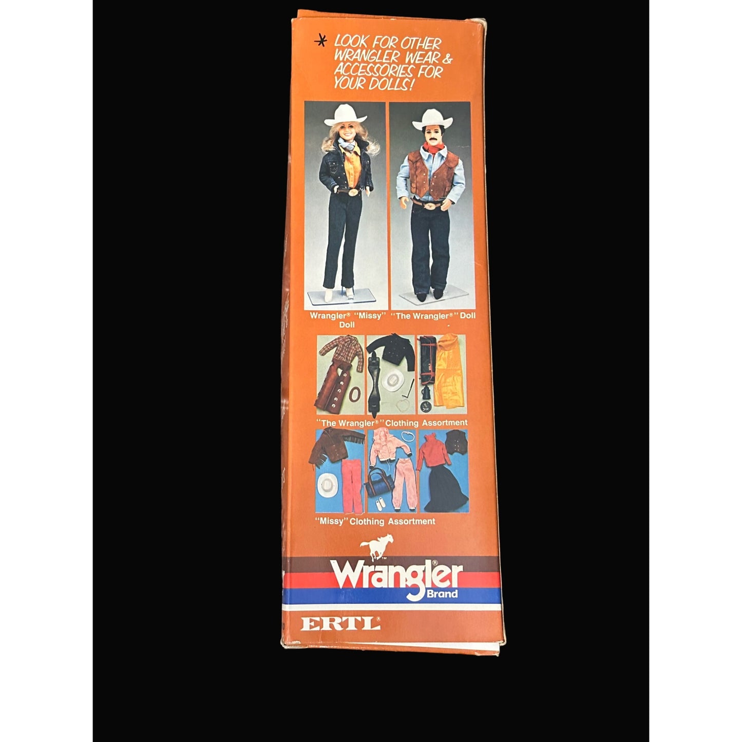 ERTL Wrangler Brand 11.5" Cowboy Doll In Western Wear Collectible Box