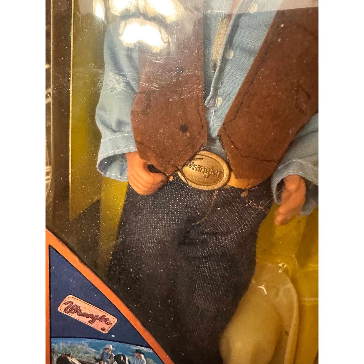 ERTL Wrangler Brand 11.5" Cowboy Doll In Western Wear Collectible Box