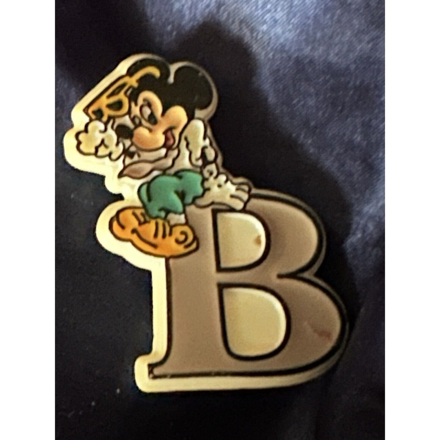 Disney Monogram Mickey Alphabet Letter B Initial Pin