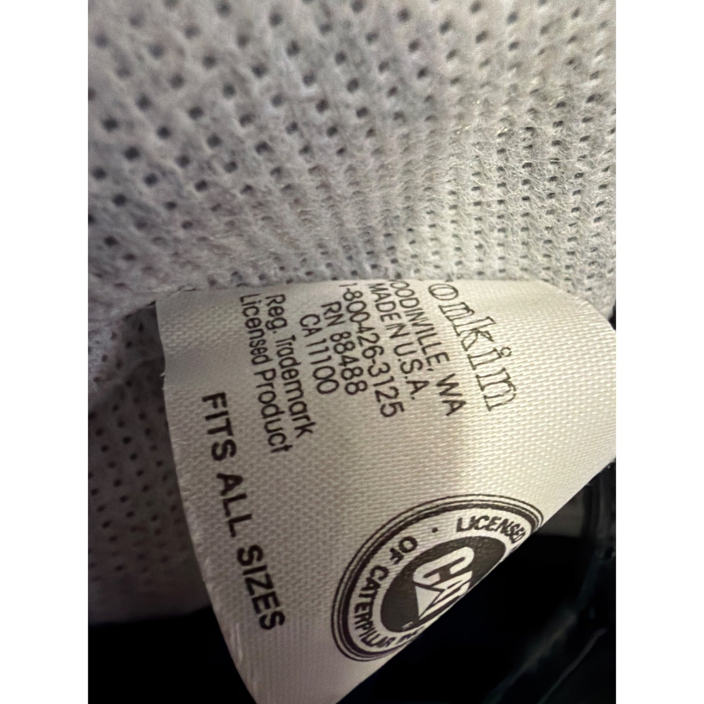 Caterpillar VIP Adjustable Navy Hat With Gold Embroidery & Laurel Accent + Pin