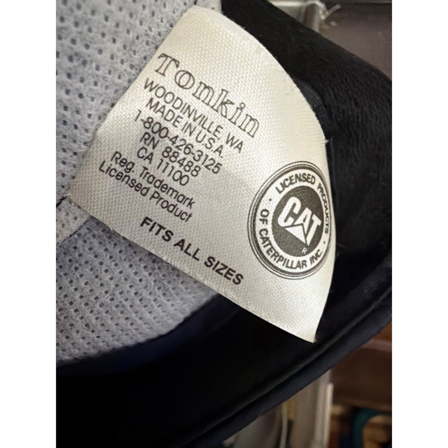 Caterpillar VIP Adjustable Navy Hat With Gold Embroidery & Laurel Accent + Pin