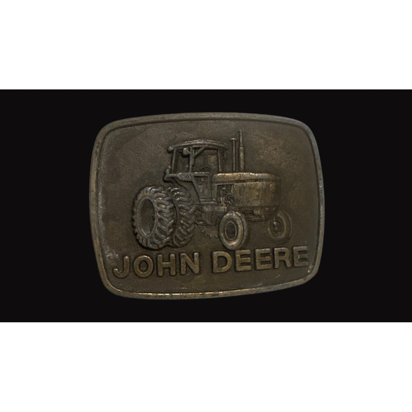 John Deere Vintage Belt Buckle Tractor Design Metal