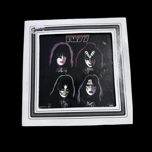 KISS  Glass Photo Picture - 1999 8x8- Paper Framed Funky brand KISS Catalog 9016