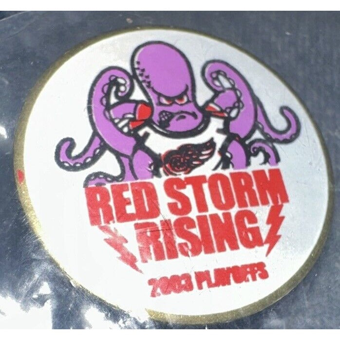 DETROIT RED WINGS AL THE OCTOPUS MASCOT RED STORM COLLECTOR PIN 2003 Playoffs