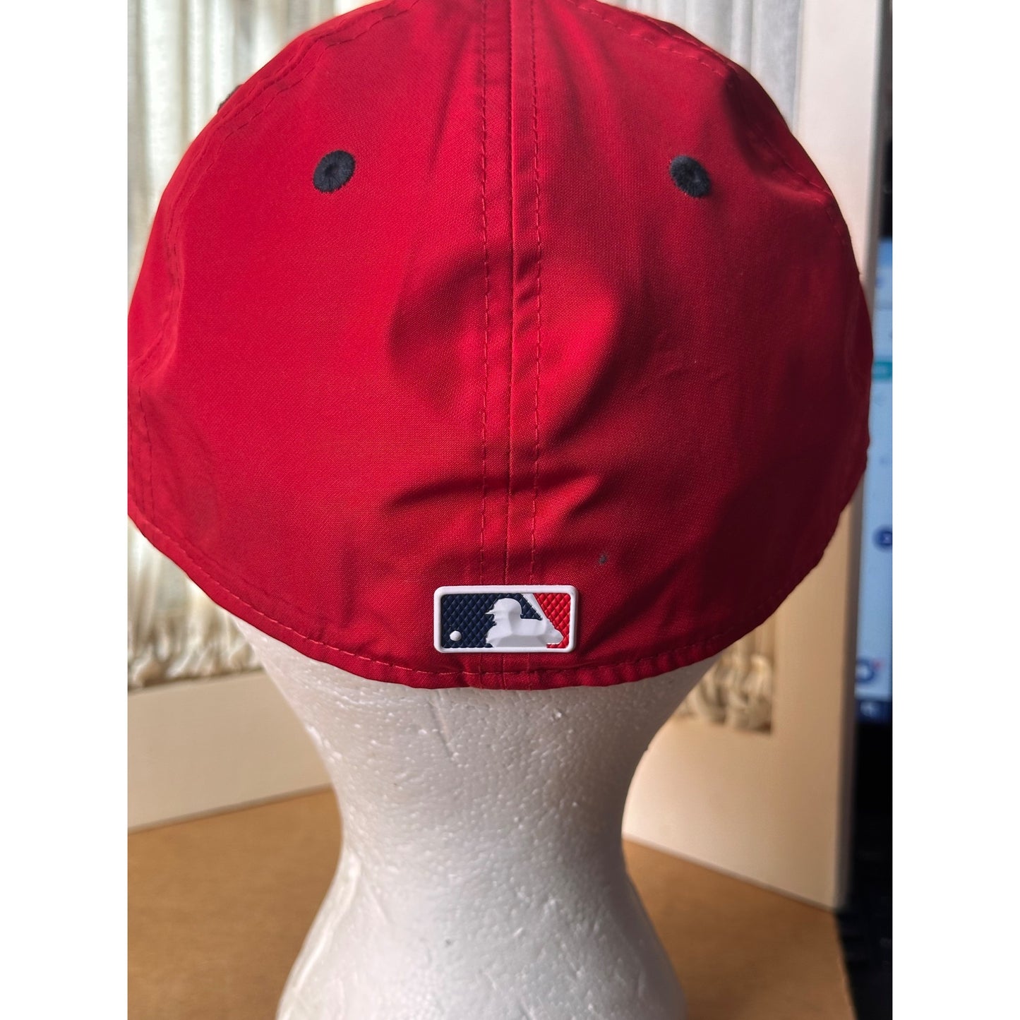 Boston Red Sox New Era 59Fifty Fitted Hat Size 7 1/4 Red & Black baseball MLB