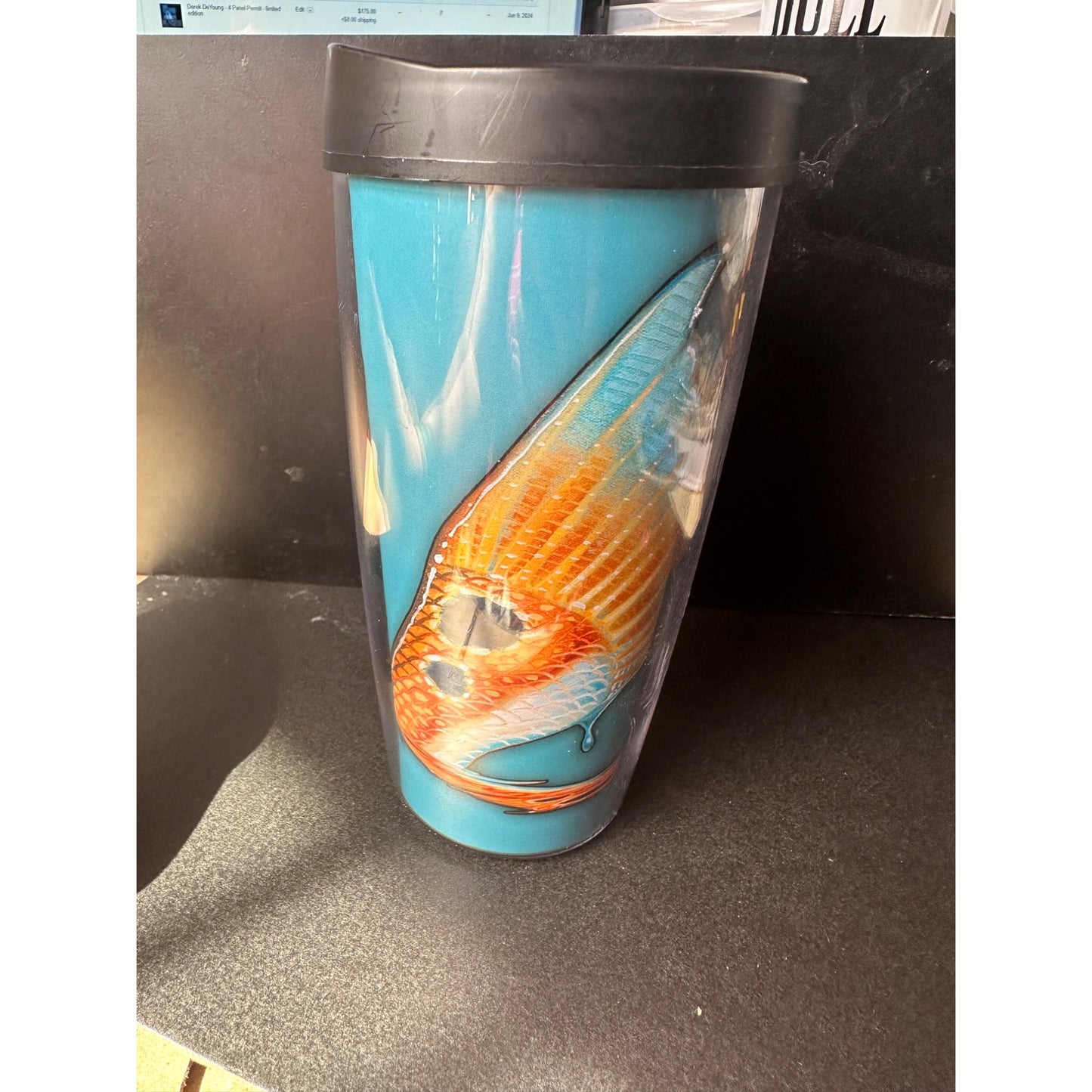 Derek DeYoung Tailing redfish Signature Travel Tumbler