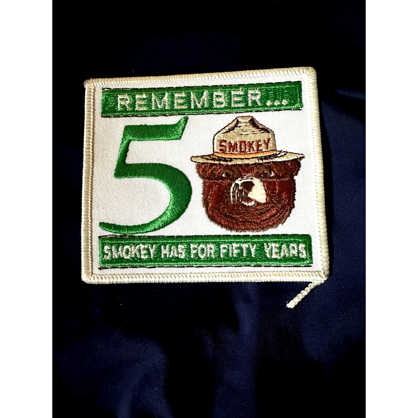 Smokey Bear Remember 50 Years Patch