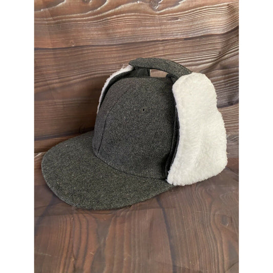 GRAY Pugs Gear with Furlike Earflap Cap. NWT All Season