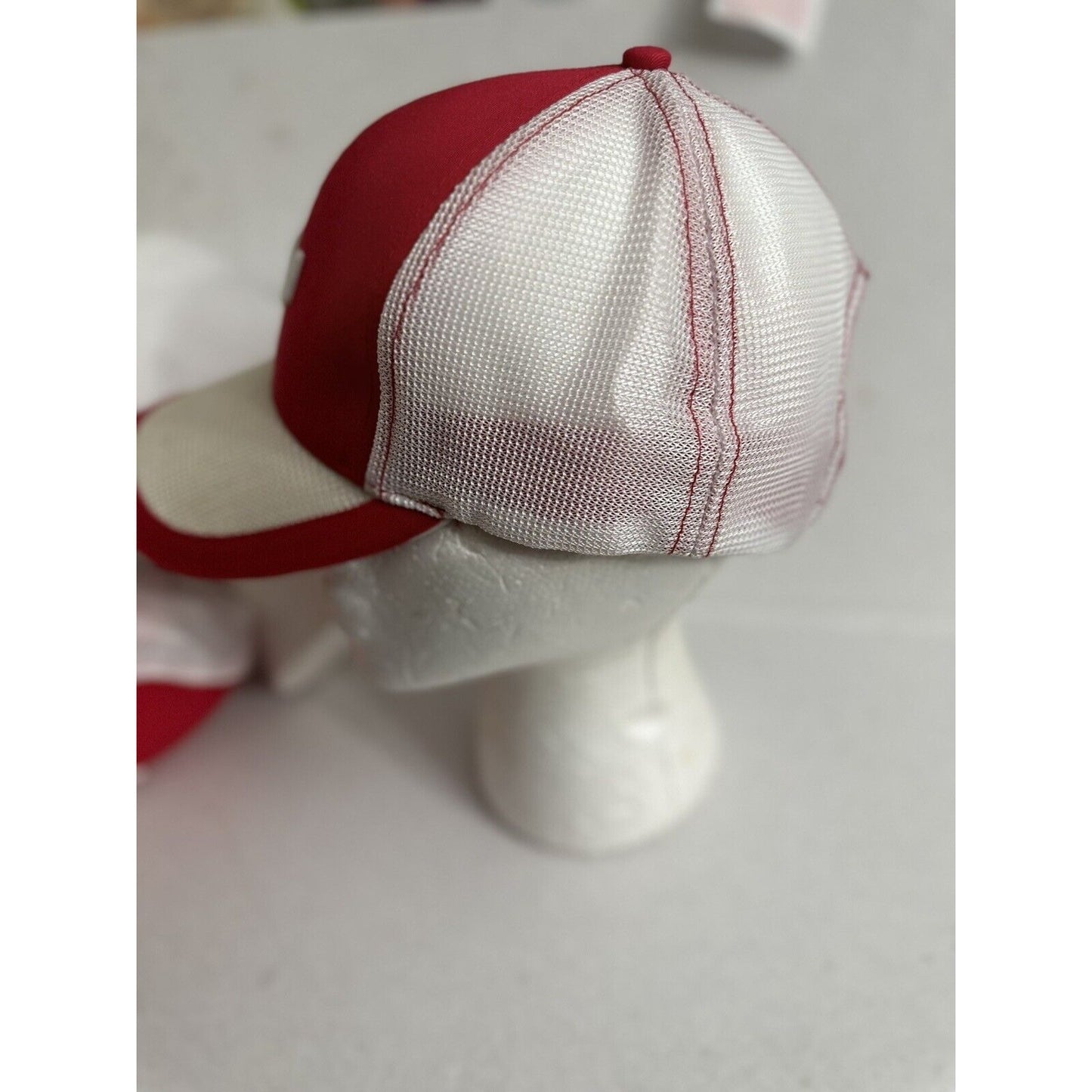 CN Railroad Cap Hat Embroidered Red White Mesh Adjustable Canadian National