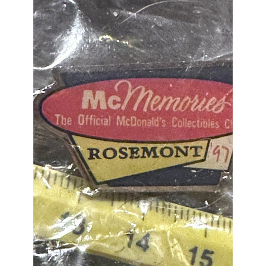 McDonald's McMemories Collectors Club 1997 Rosemont Lapel Pin