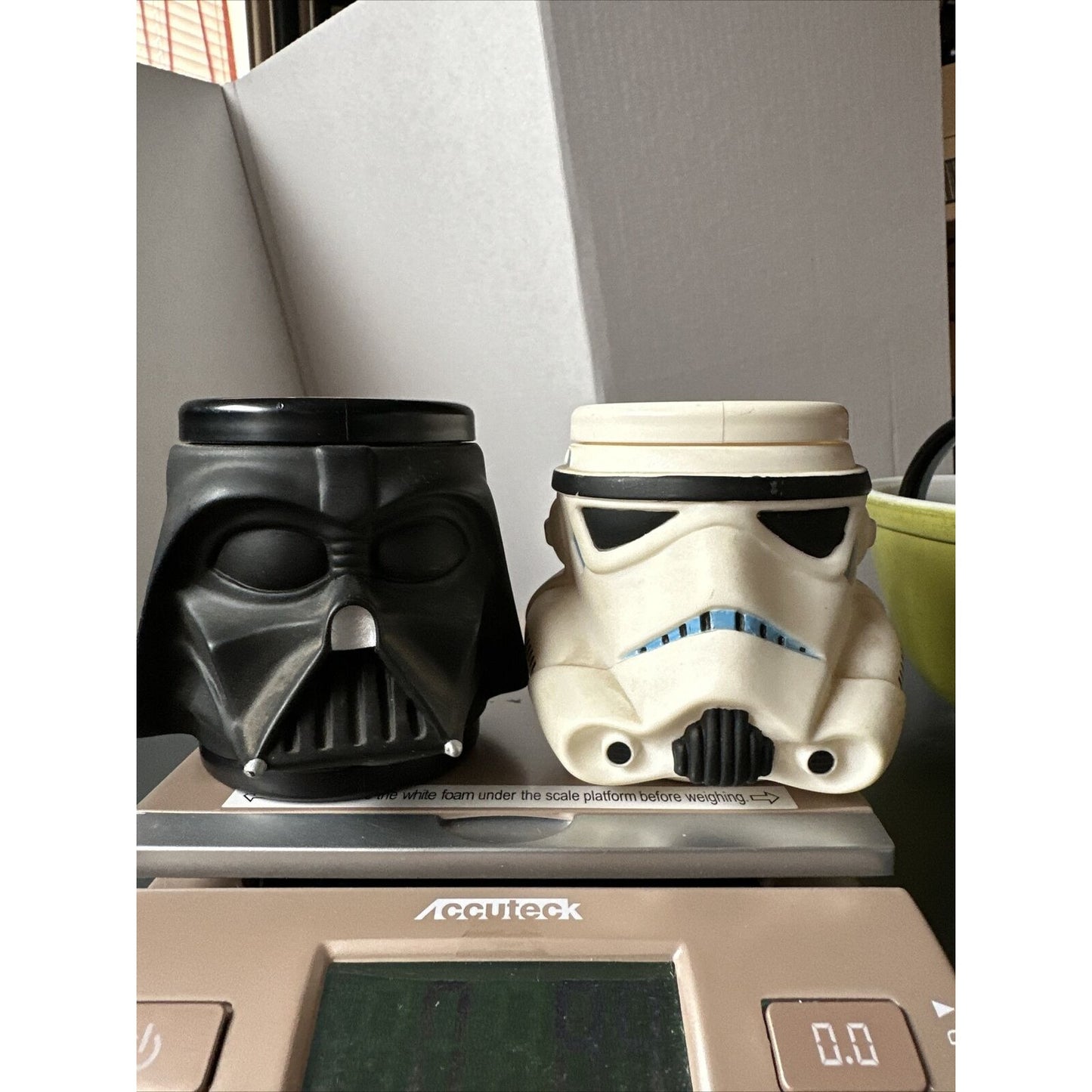 Star Wars Stormtrooper & Darth Classic Applause Plastic Mugs 1997