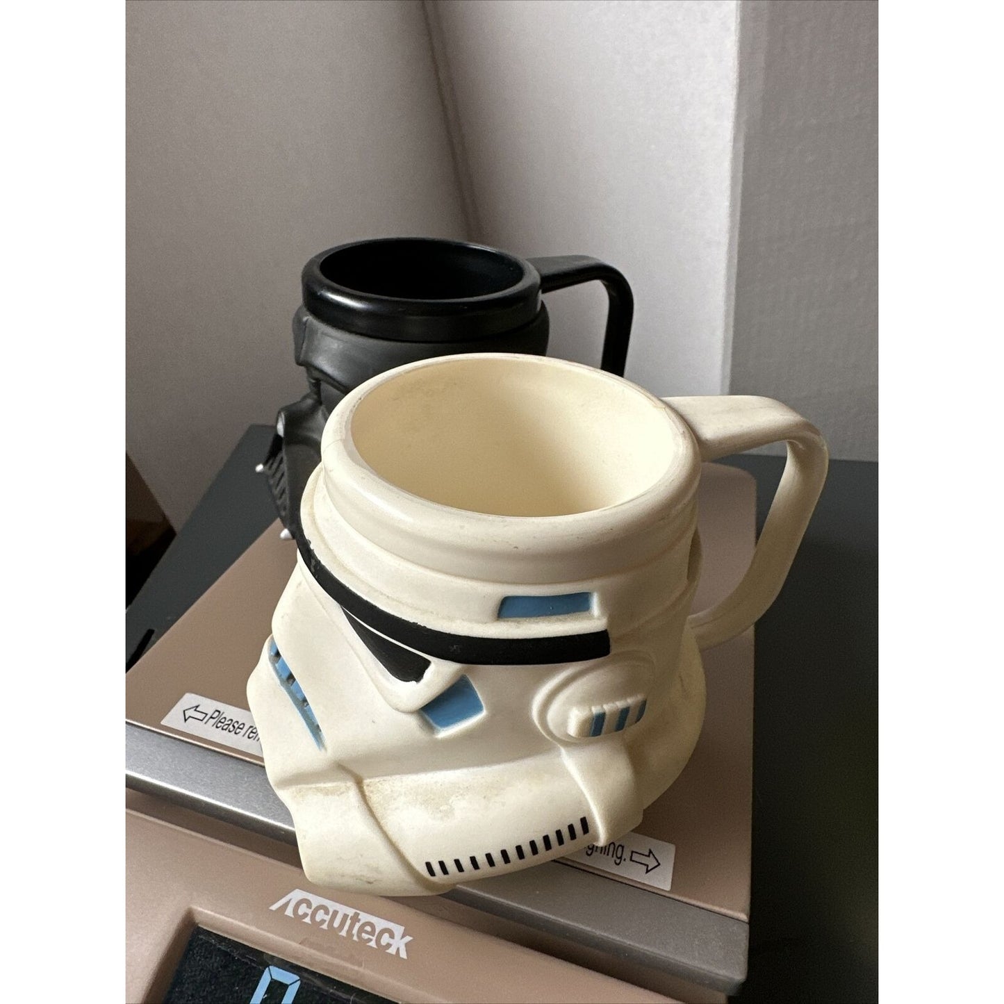 Star Wars Stormtrooper & Darth Classic Applause Plastic Mugs 1997