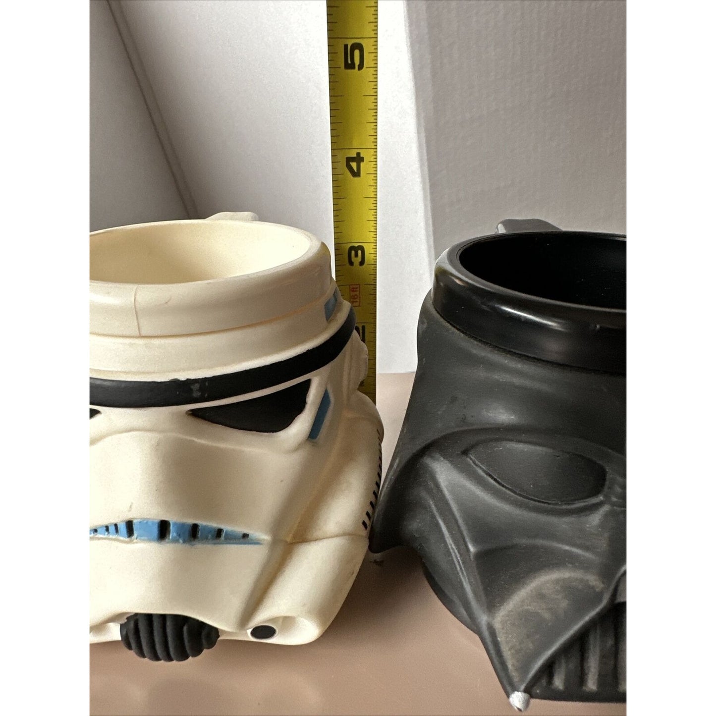 Star Wars Stormtrooper & Darth Classic Applause Plastic Mugs 1997