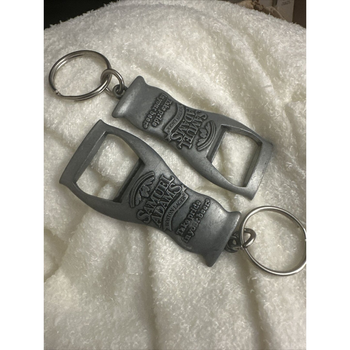 Samuel Adams Boston Lager Keychain Bottle Beer Opener Pewter