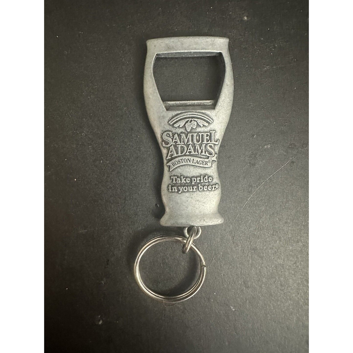 Samuel Adams Boston Lager Keychain Bottle Beer Opener Pewter