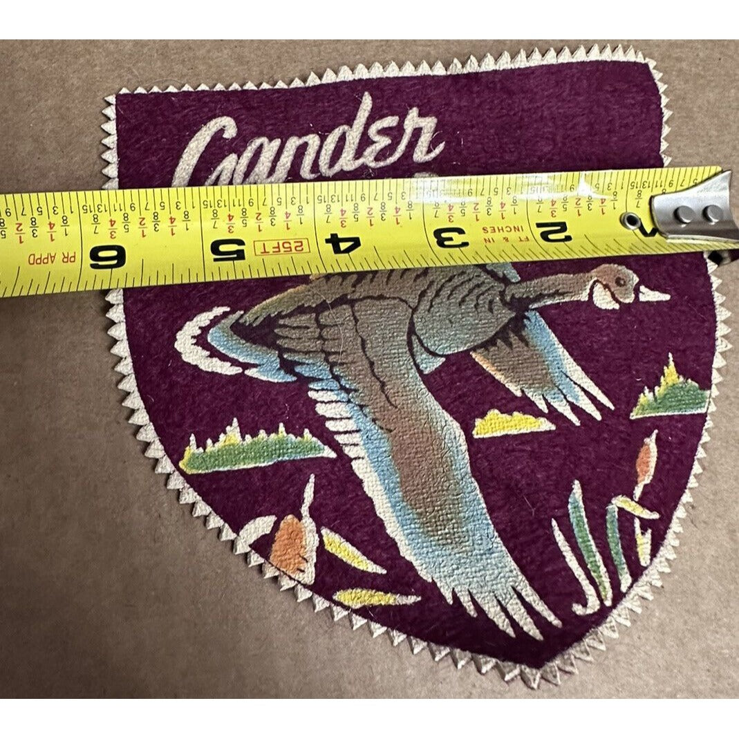 Newfoundland Canada NFLD Gander  Patch Rare Large 6”