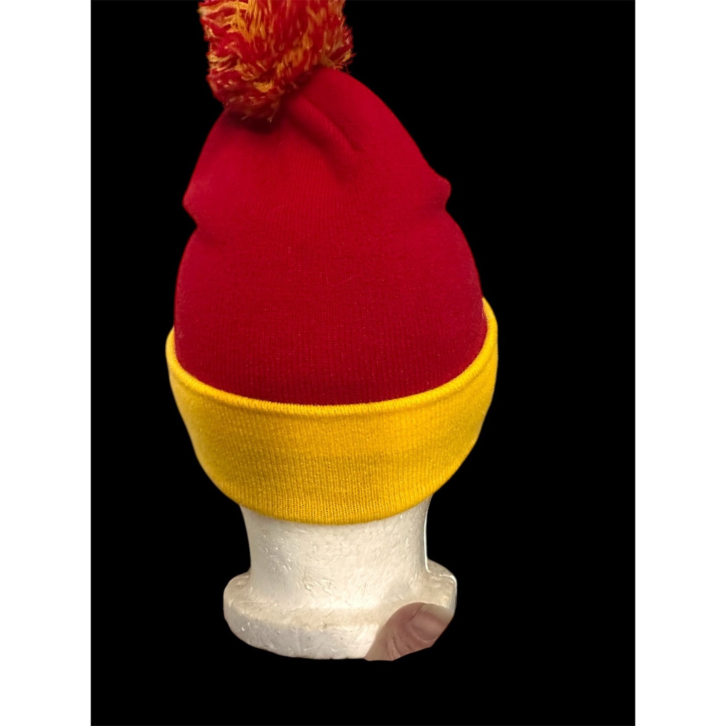 Ferris State Bulldogs Red & Yellow Pom-Pom Beanie By Top Of The World