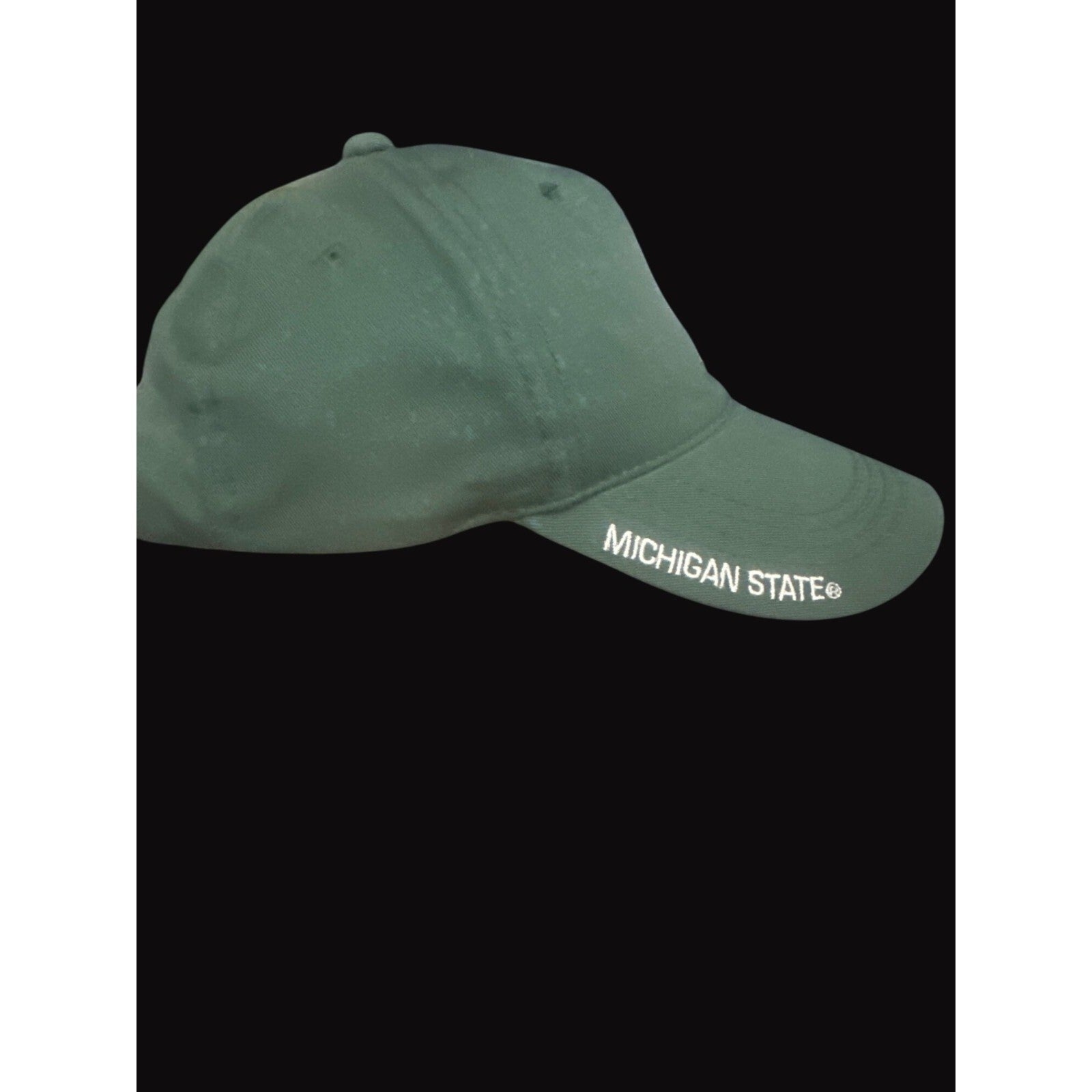 Michigan State Spartans Green Adjustable Baseball Cap Embroidered Logo MSU