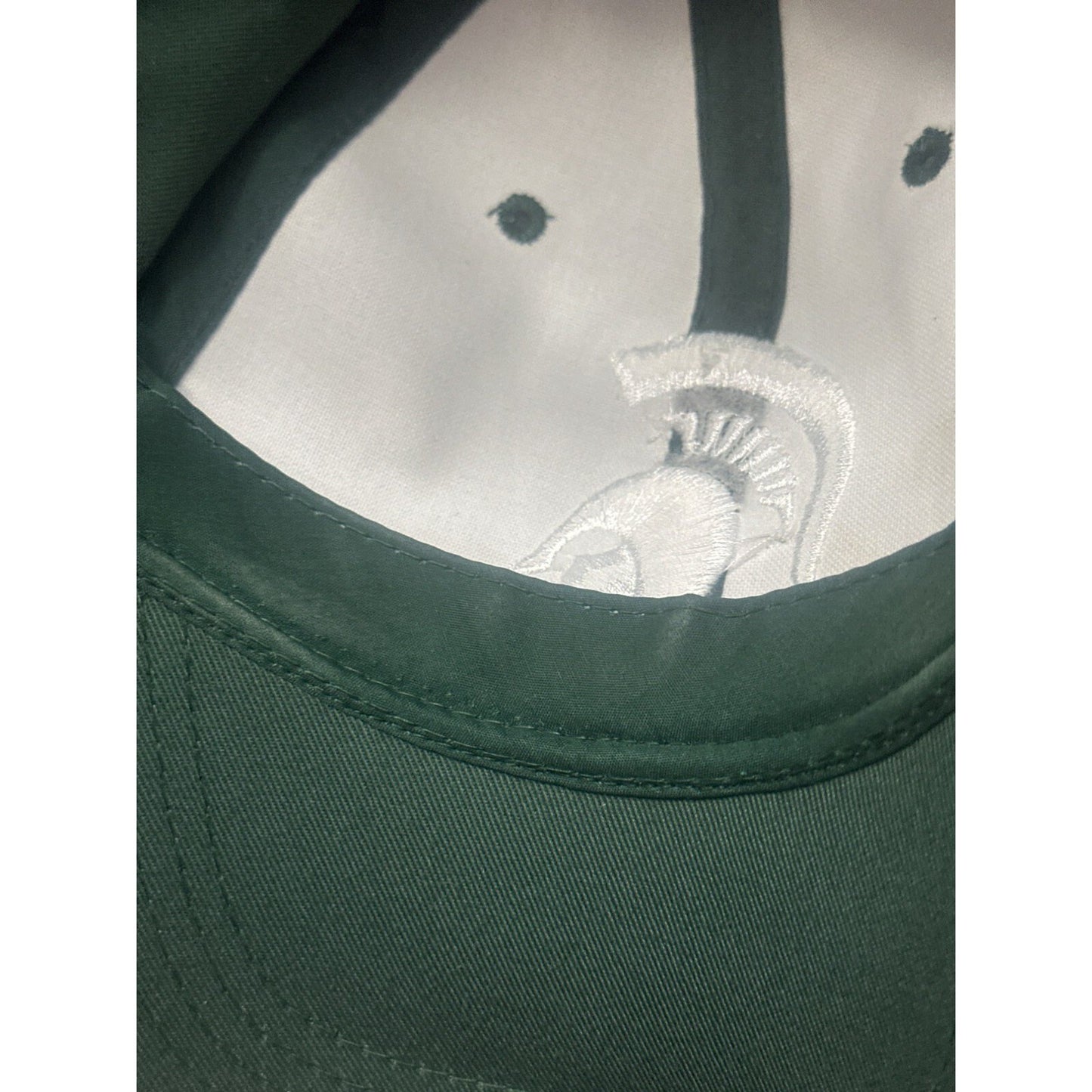 Michigan State Spartans Green Adjustable Baseball Cap Embroidered Logo MSU