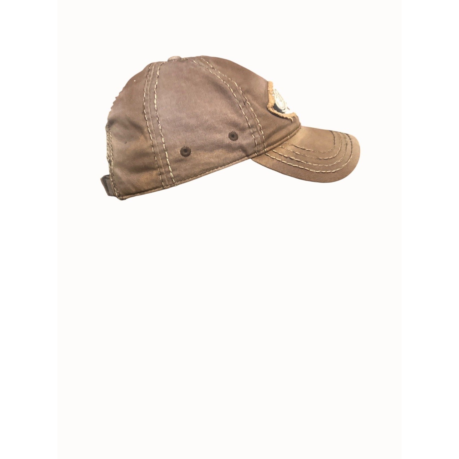Mathews Solocam Brown Distressed Baseball Cap Hat Adjustable Strap Cotton One S