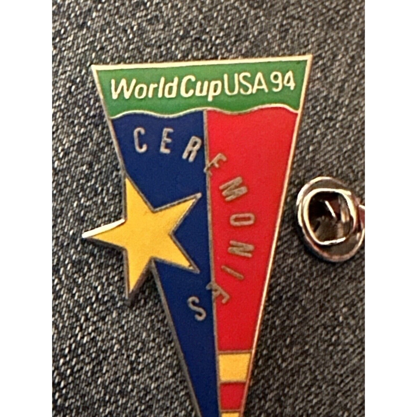 AMINCO Soccer World Cup USA 1994 Ceremonies Participant Pennant Pin