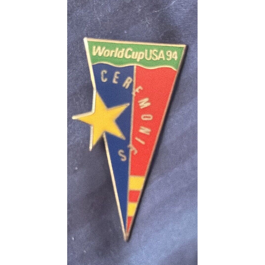 AMINCO Soccer World Cup USA 1994 Ceremonies Participant Pennant Pin