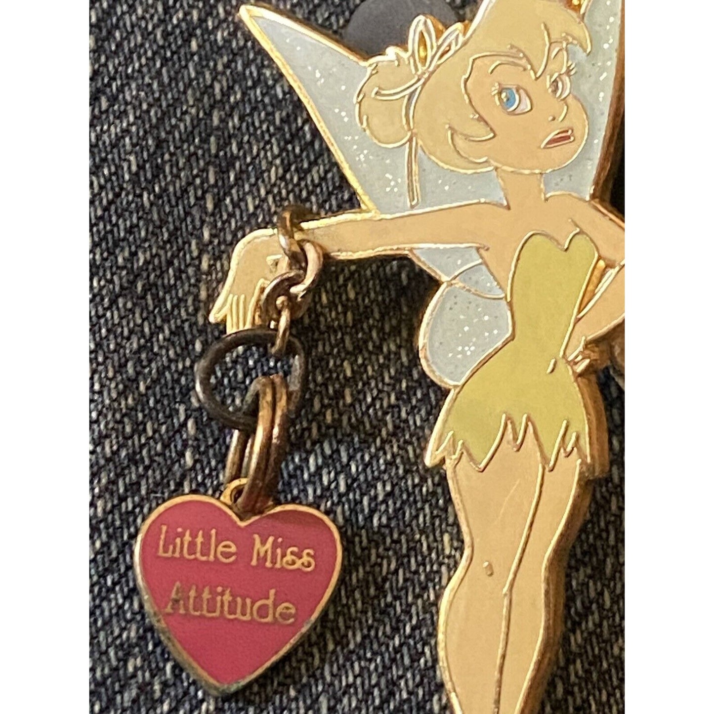 Tinker Bell  Miss Attitude Dangle & Santa Hat Translucent Wing Disney Pins