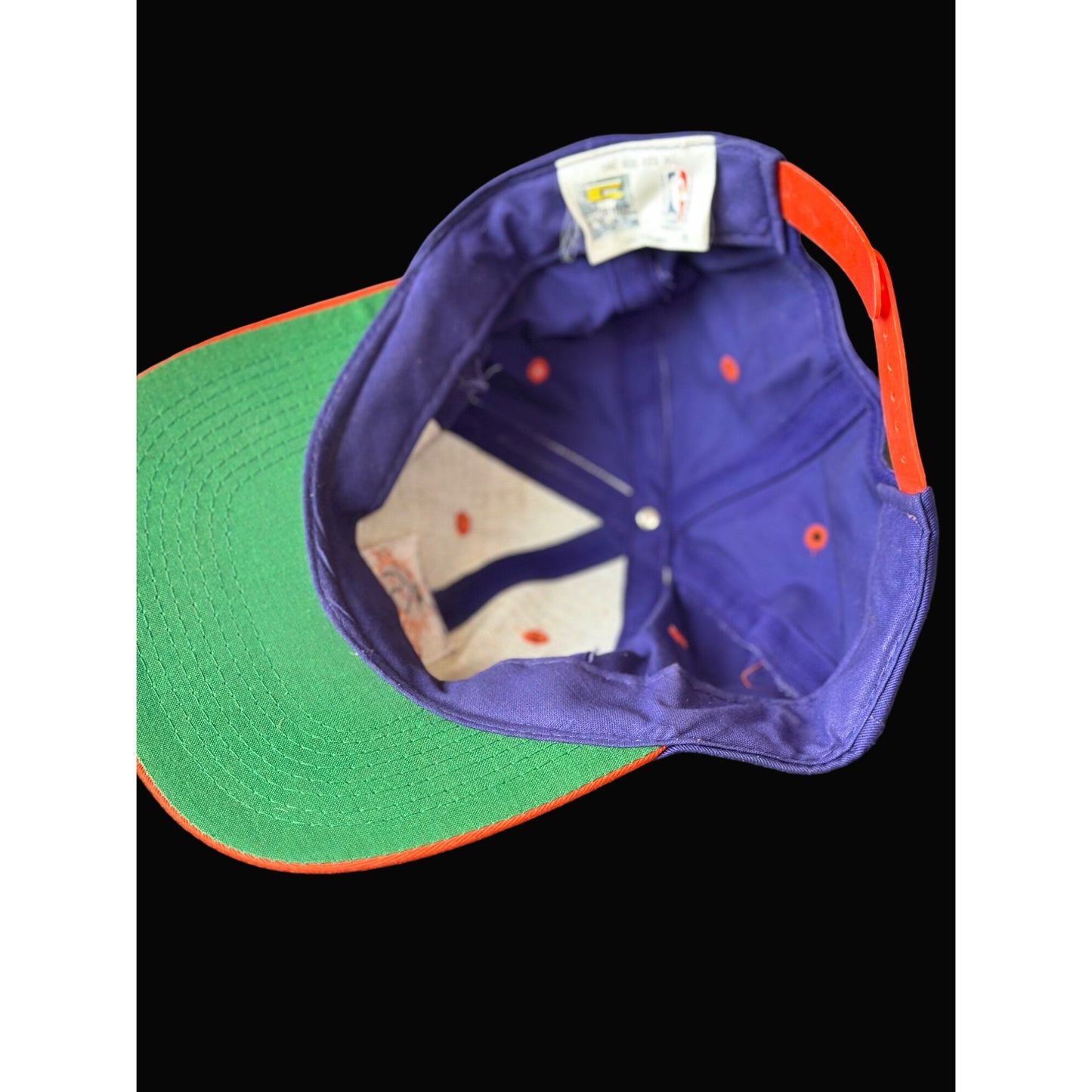 Phoenix Suns NBA Snapback Cap Purple & Orange Cotton Adjustable Hat vintage