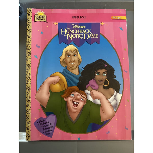 Disney's The Hunchback of Notre Dame Paper Doll Book, Whitman 1996, Uncut