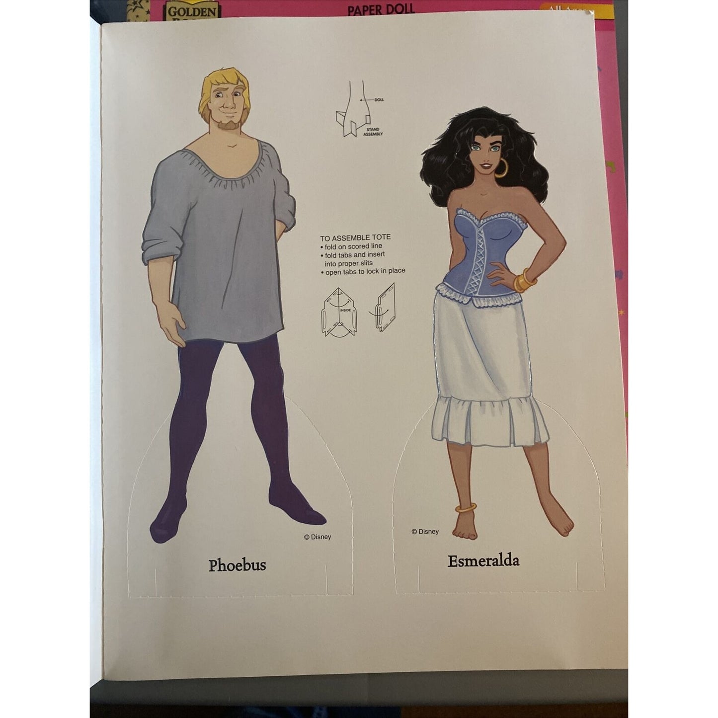 Disney's The Hunchback of Notre Dame Paper Doll Book, Whitman 1996, Uncut