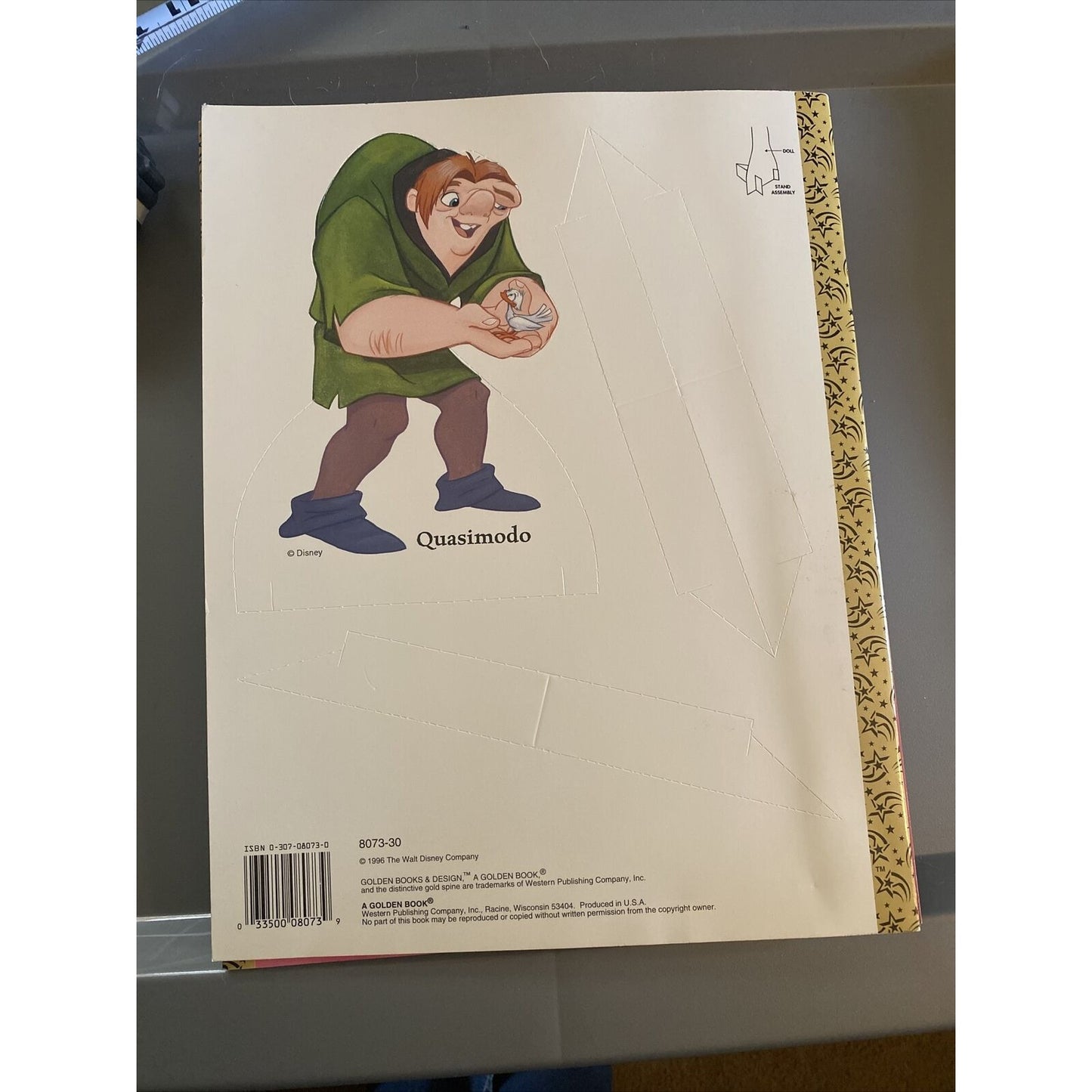 Disney's The Hunchback of Notre Dame Paper Doll Book, Whitman 1996, Uncut