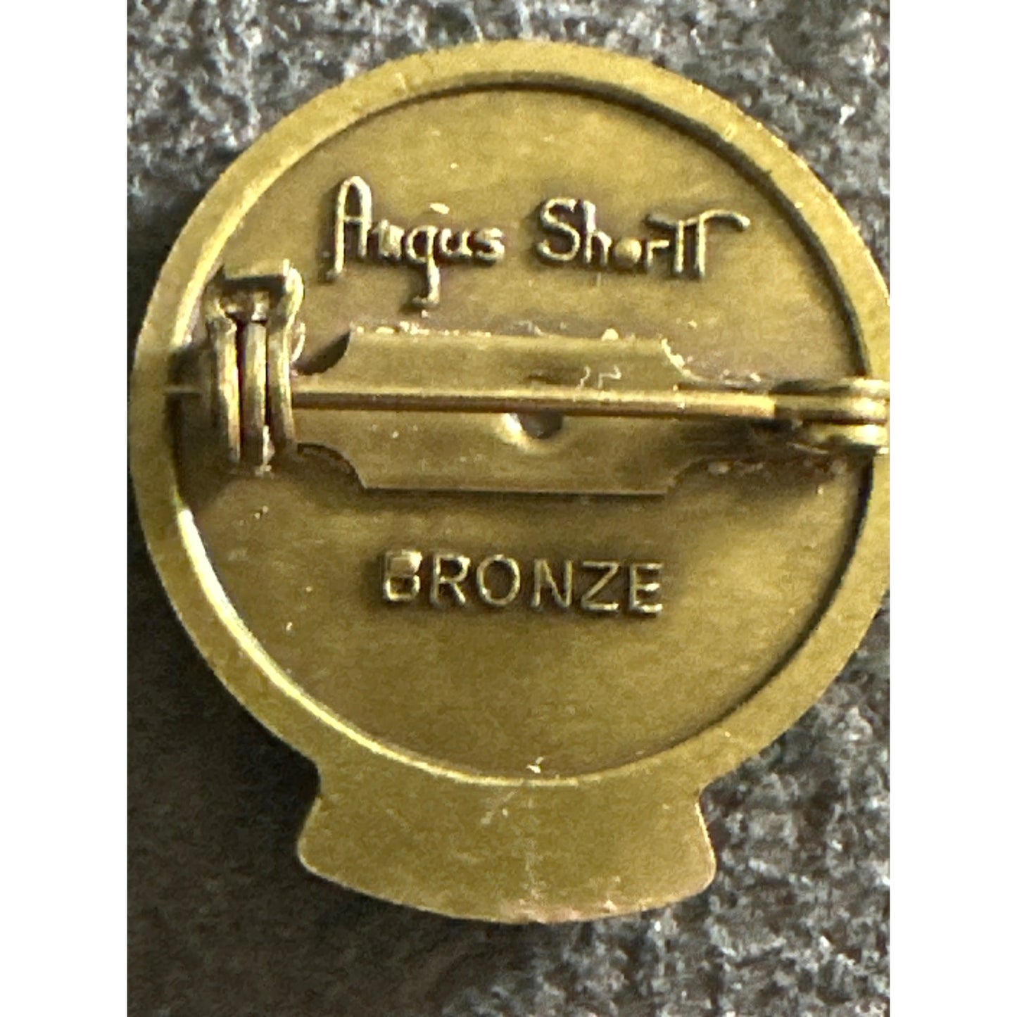 Ducks Unlimited 2003 5 year Sponsor Bronze Pin Angus Shortt Greenwinged Teal