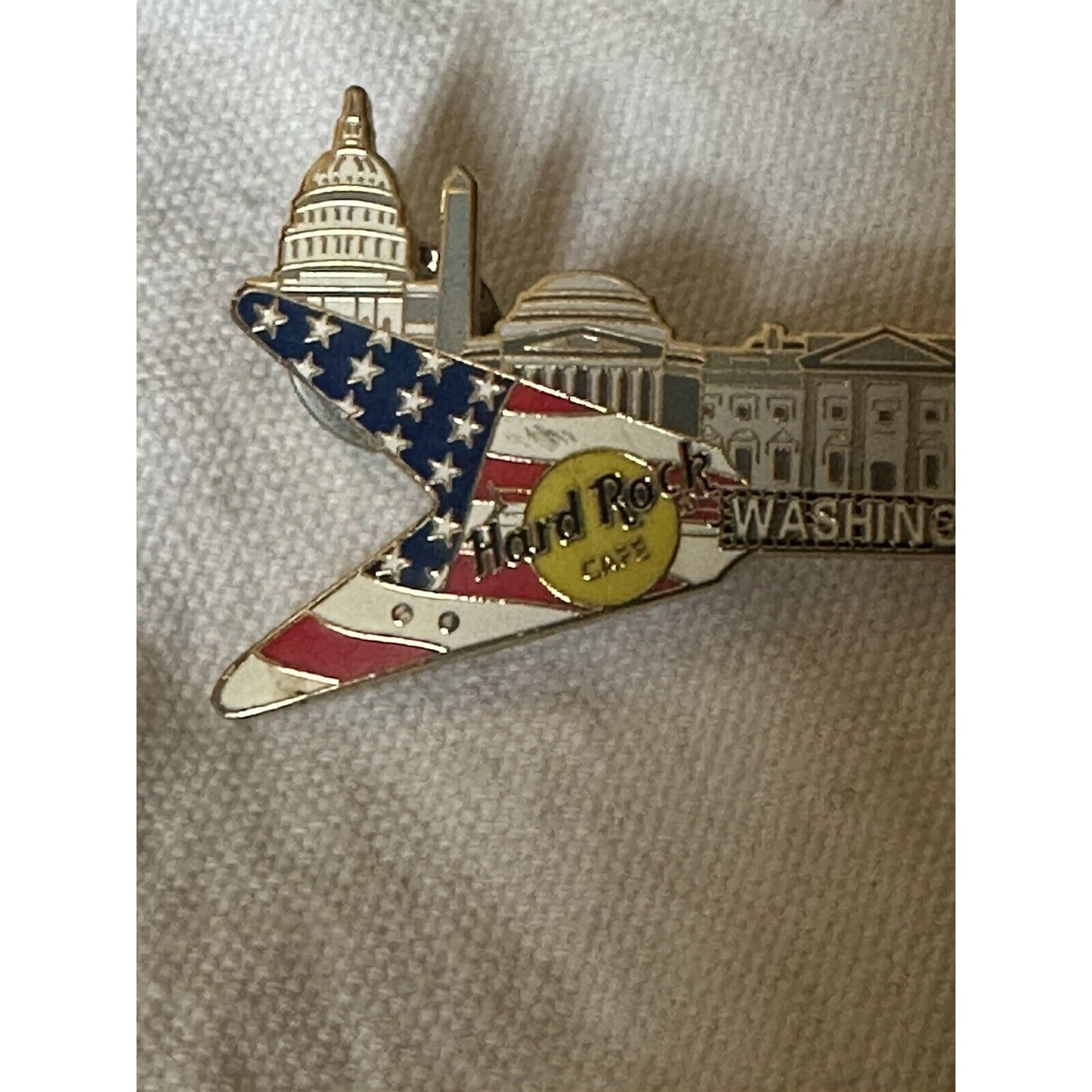 Hard Rock Cafe Washington DC Guitar Pin Limited Edition White House American