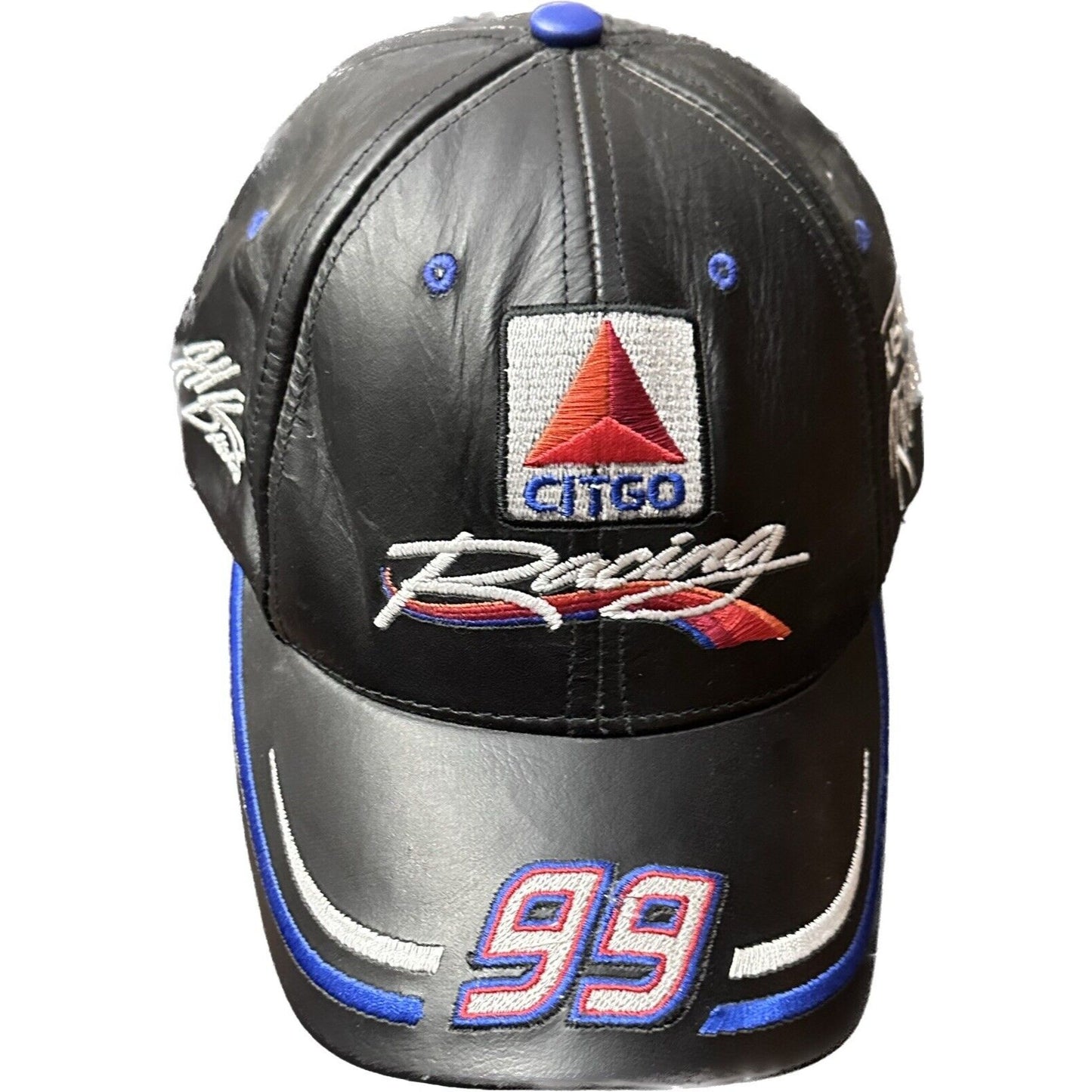 CITCO Roush Racing #99 Nascar Burton Leather Cap Embroidered Logo Black Blue