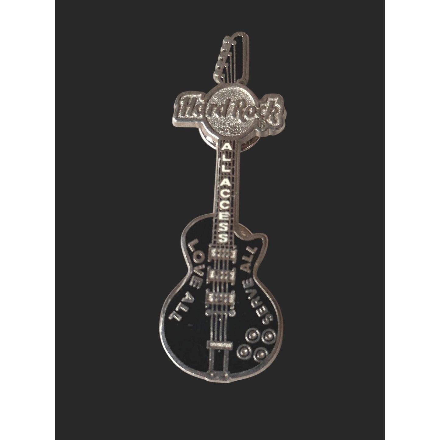 Hard Rock Cafe All Access Guitar Shaped Pin Badge Collectible Souvenir