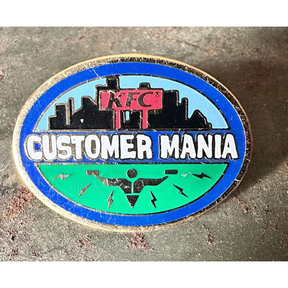 KFC Customer Maniac Lapel Hat Pin "Kentucky Fried Chicken"