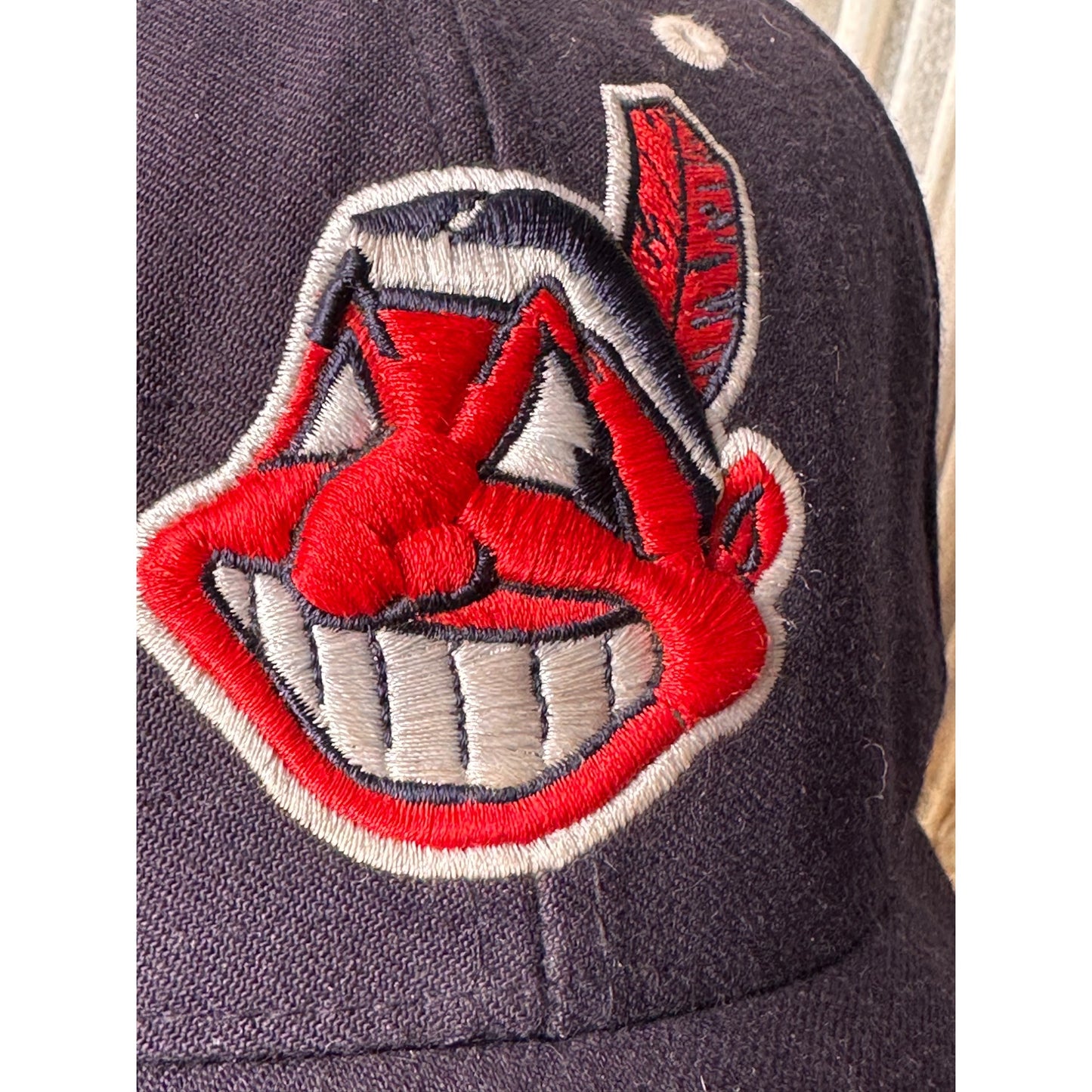 Cleveland Indians Vintage Baseball Cap One Size Navy & Khaki Twins Enterprise