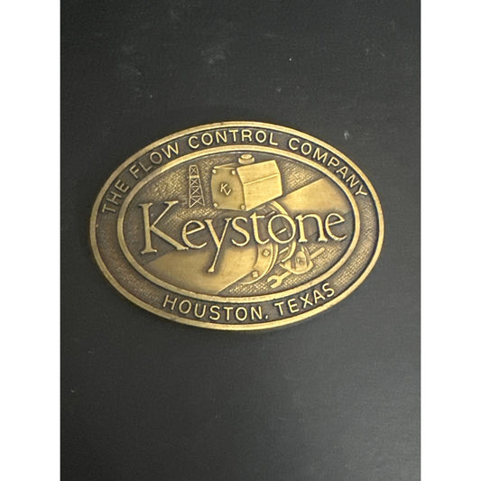 Keystone Brass Belt Buckle Oval Design
