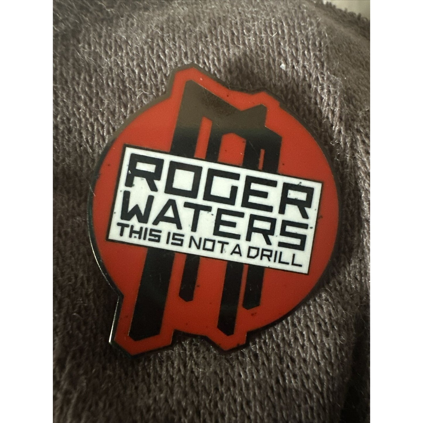 Roger Waters This Is Not A Drill Tour VIP Pin Set 2022 Red White & Black 1.5”